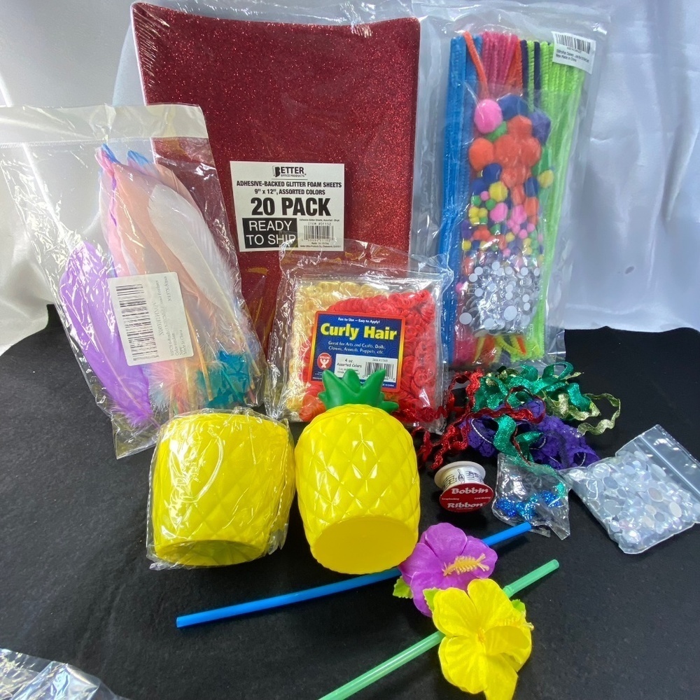 Awesome Large craft bundle, mostly new sealed bags to create various projects
